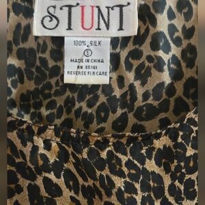 Animal Print Silk Vintage Baddie Siren Sexy Animal Print Tank Sz S
